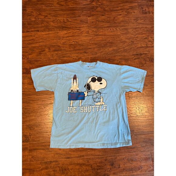 [Vintage] 1971 Single Stitch Snoopy x NASA Joe Shuttle Tshirt - Size XL (23x28) - Picture 1 of 6